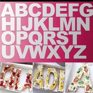 Alphabet Letter Cake Mold - White